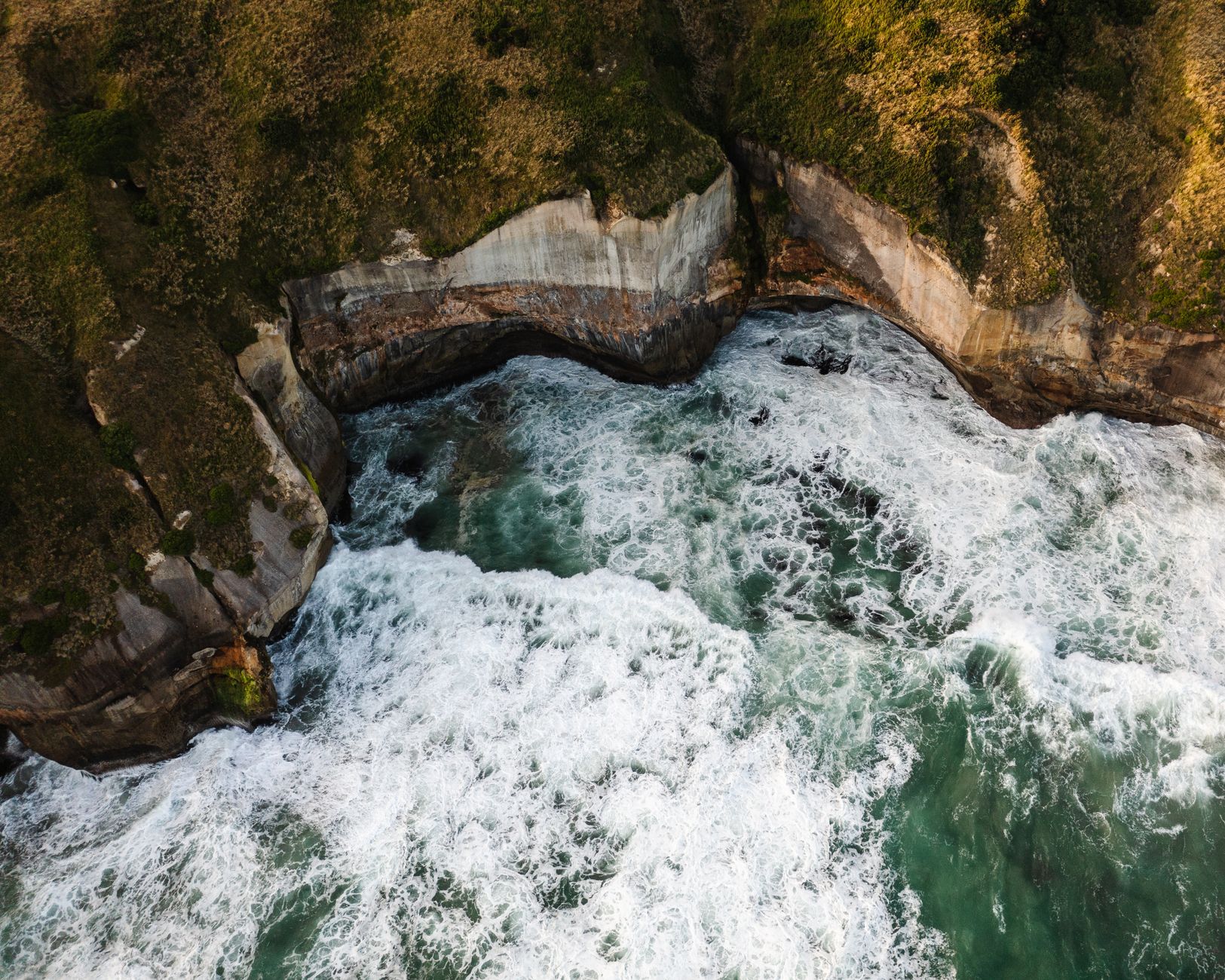 Coastal rugged cliffs overlooking wild oceans